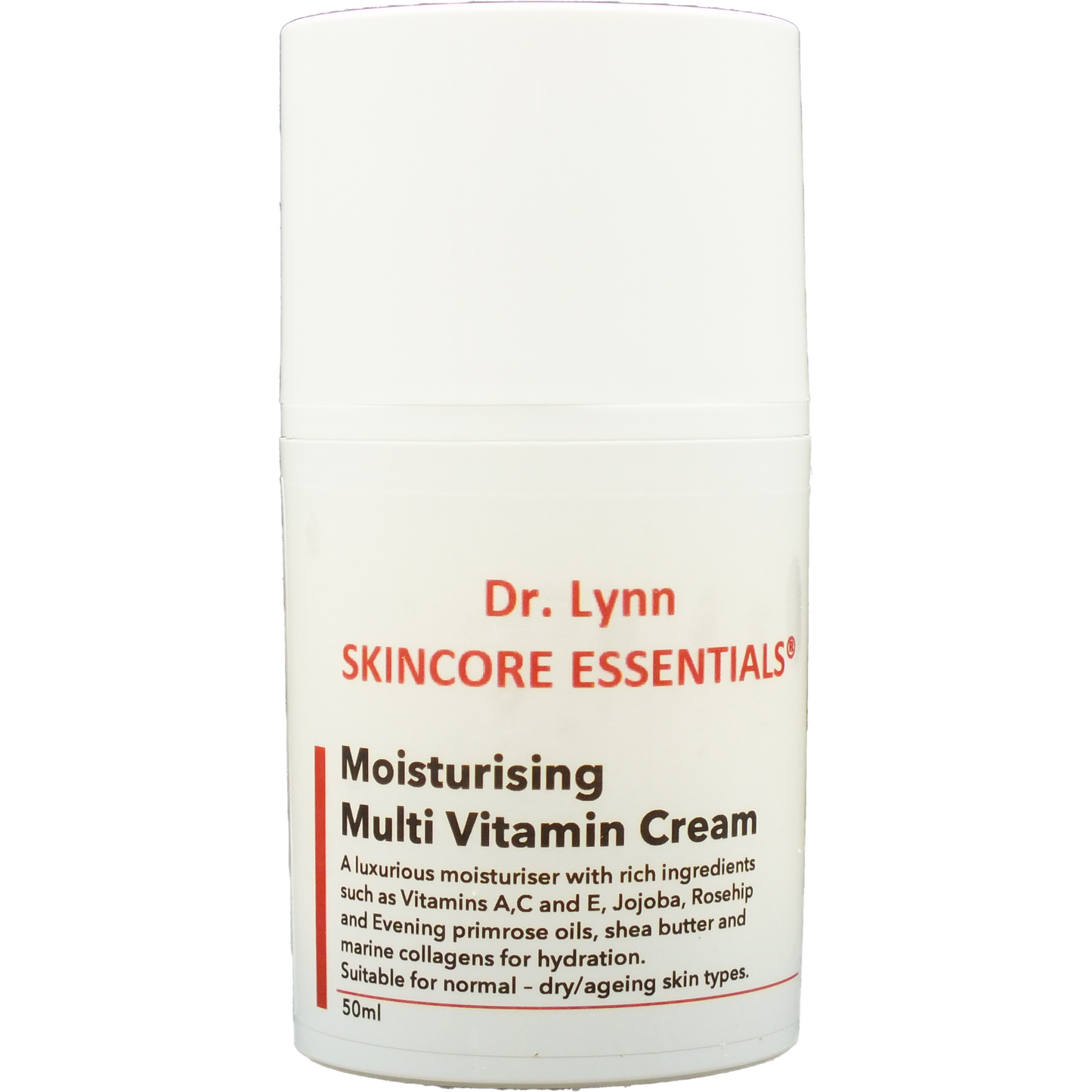 SKINCORE ESSENTIALS MOISTURISING MULTI VITAMIN CREAM 50ml - Dr Lynn Skincore Cleanser, moisturisers, serums, scrubs and toners!